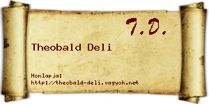 Theobald Deli névjegykártya